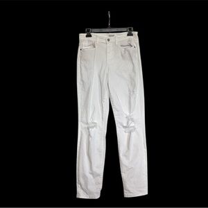 Judy Blue White Distressed Jeans